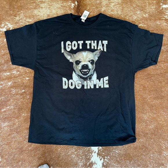 2XL Men’s Graphic T Shirt “ I got that dog in me” NWT - Picture 4 of 5